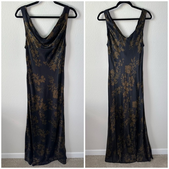 REFORMATION Annabelle Silk Dress in Night Garden SZ US 8 - Picture 3 of 7